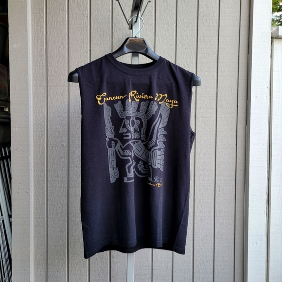 Cancun Riviera Maya Muscle Shirt NWOT Men's Large Tee - Picture 15 of 15